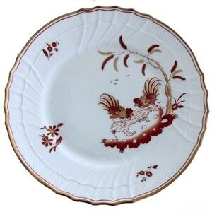 Richard Ginori Siena Rust Scalloped Vecchio Ginori Italian China Salad Plate